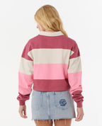 Rip Curl Keepsakes Rugby L/S Shirt-Pink
