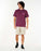 Rip Curl Fade Out Icon Tee-Deep Plum