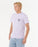 Rip Curl Fade Out Icon Tee-Iced Lavender