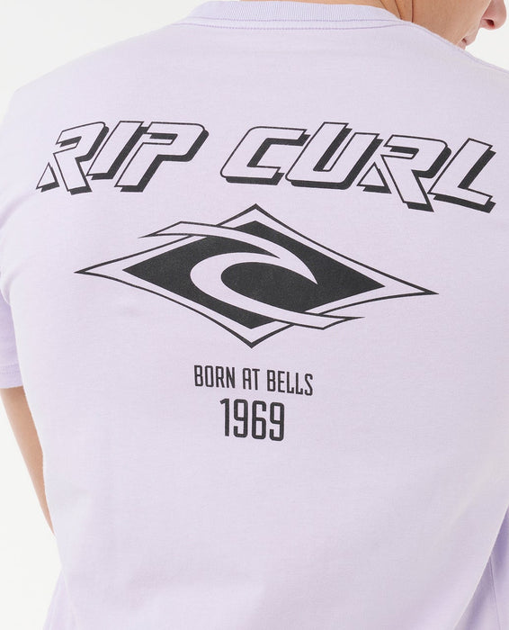 Rip Curl Fade Out Icon Tee-Iced Lavender
