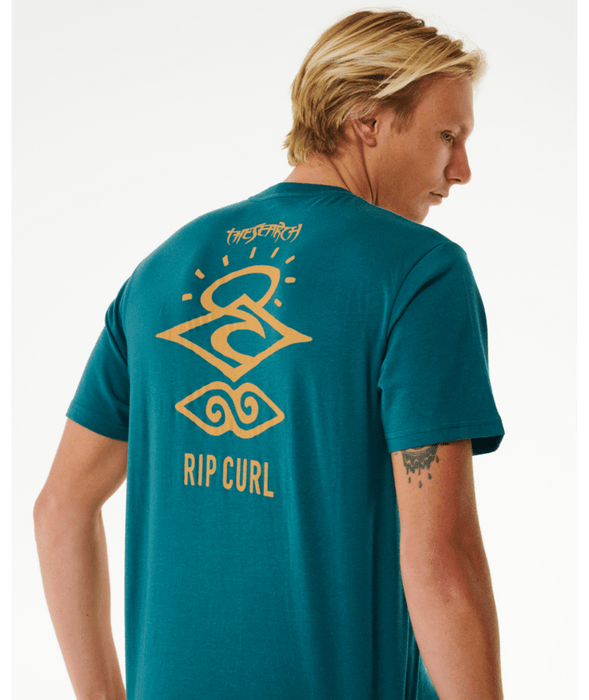Rip Curl Search Icon Tee-Blue Green