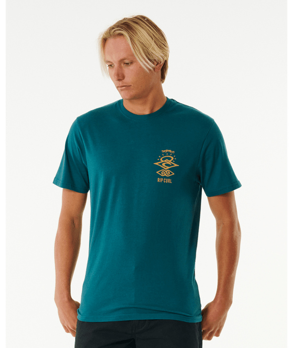 Rip Curl Search Icon Tee-Blue Green