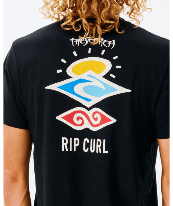 Rip Curl Search Icon Tee-Black