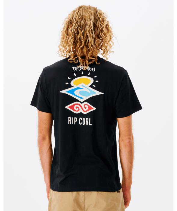 Rip Curl Search Icon Tee-Black