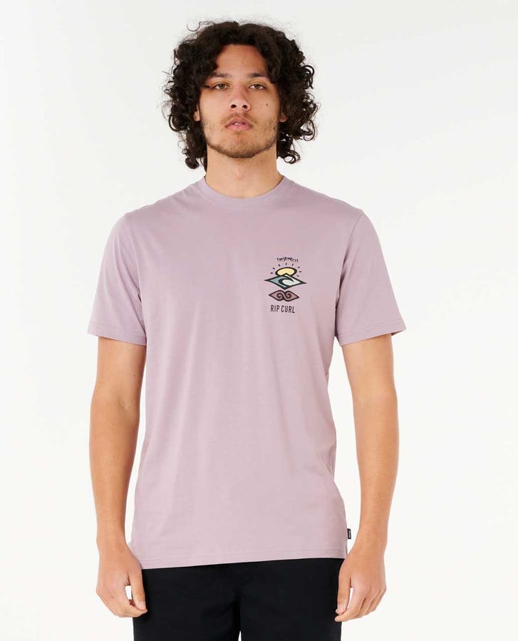 Rip Curl Search Icon Tee-Smokey Grape