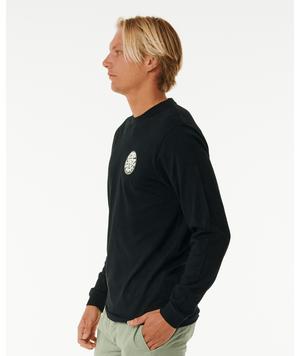 Rip Curl Wetsuit Icon L/S Tee-Black— Alternate View