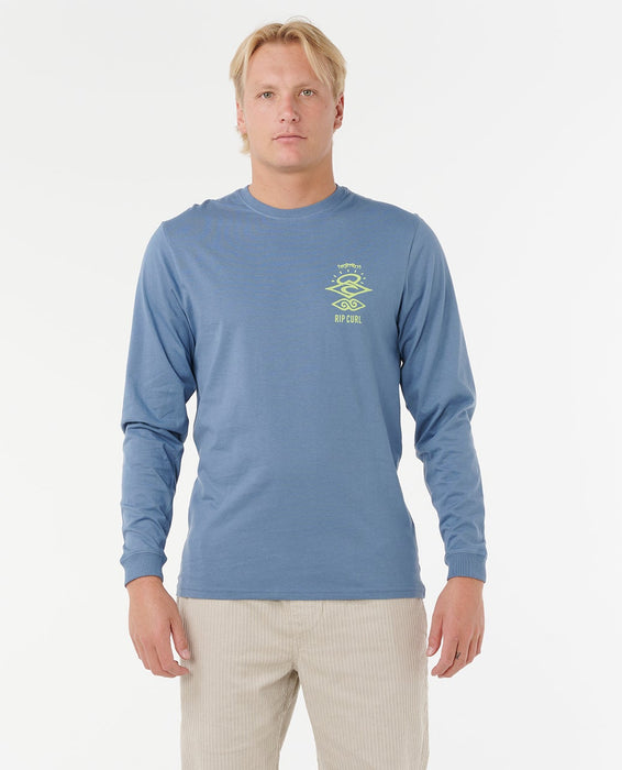 Rip Curl Search Icon L/S Tee-Bluefin