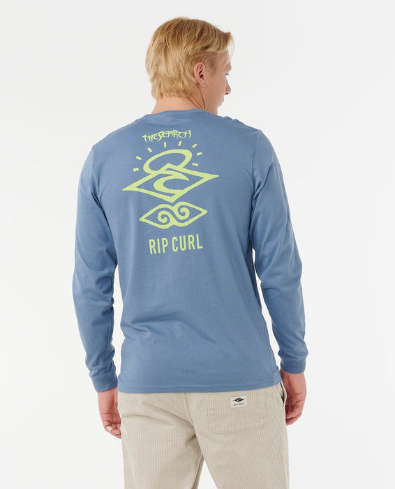 Rip Curl Search Icon L/S Tee-Bluefin