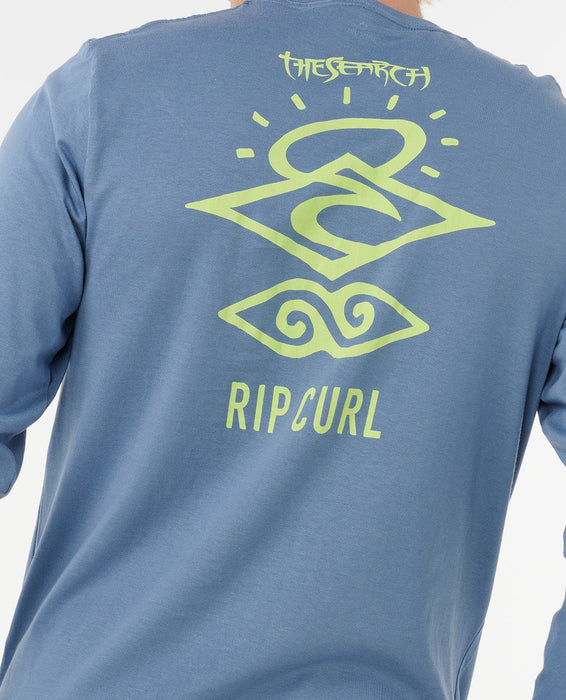Rip Curl Search Icon L/S Tee-Bluefin
