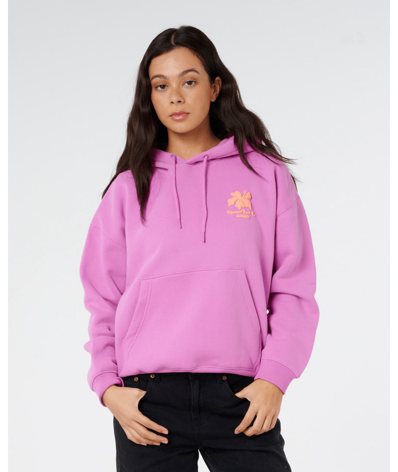 Rip Curl Topanga Canyon Heritage Hood Sweatshirt-Purple Pink