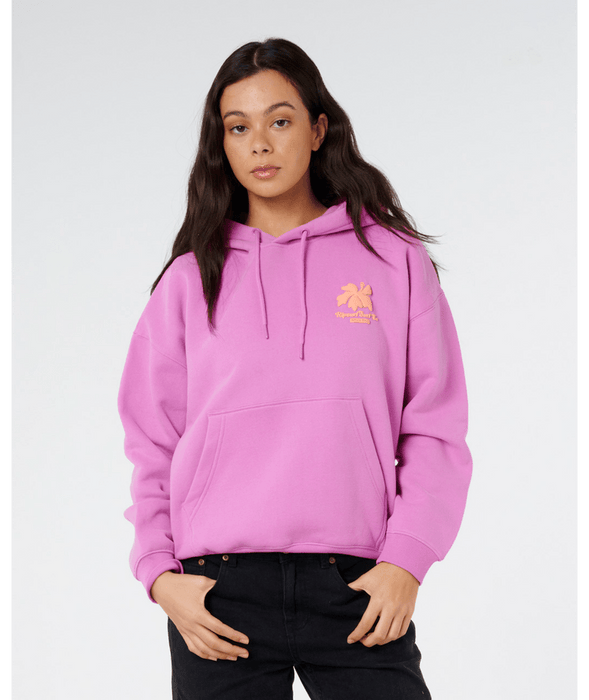 Rip Curl Topanga Canyon Heritage Hood Sweatshirt-Purple Pink