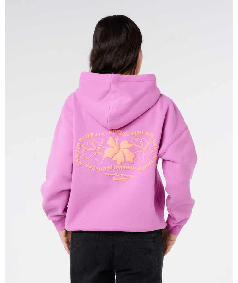 Rip Curl Topanga Canyon Heritage Hood Sweatshirt-Purple Pink
