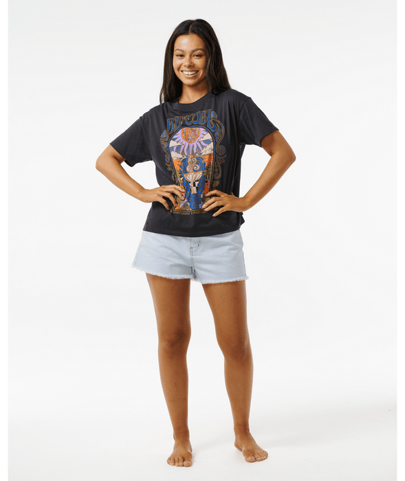 Rip Curl Alchemy Relaxed Tee-Washed Black