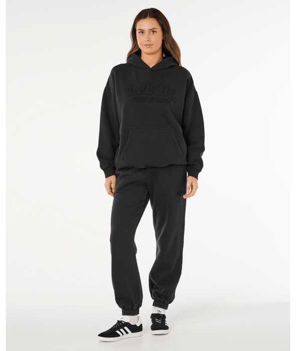 Rip Curl Varsity Sports Oversized Sweatshirt-Black