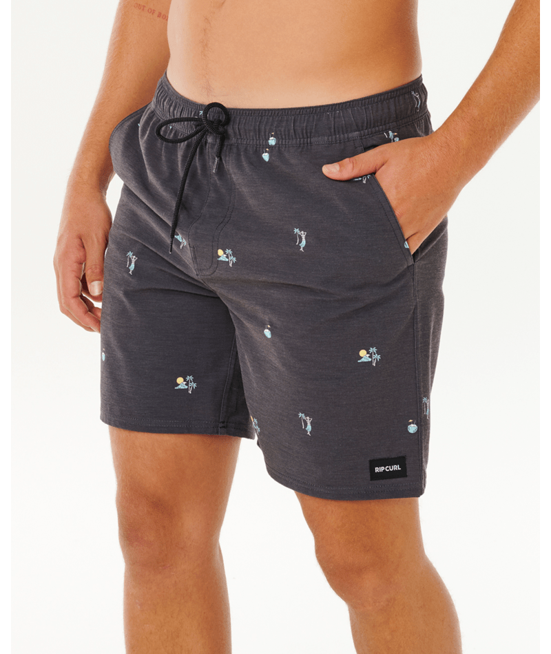 Rip Curl Skelly Breach Volley Boardshorts-Black