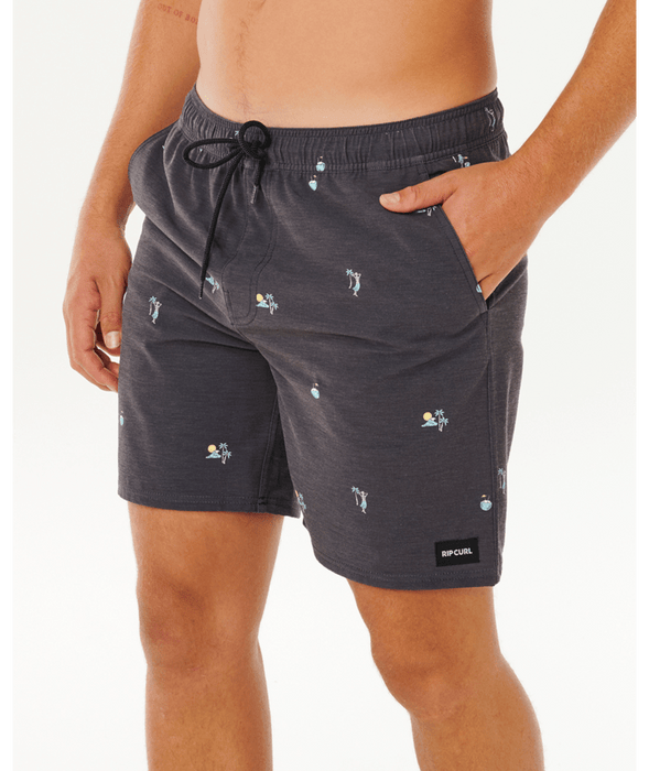 Rip Curl Skelly Breach Volley Boardshorts-Black