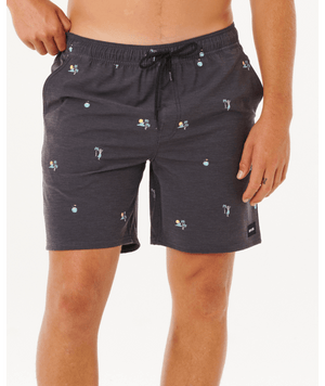 Rip Curl Skelly Breach Volley Boardshorts-Black