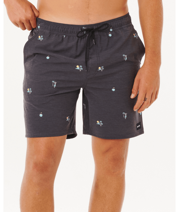 Rip Curl Skelly Breach Volley Boardshorts-Black