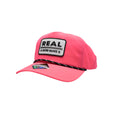 REAL Checkered Patch Hat-Neon Pink