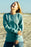 REAL Vibes Beach Crew Sweatshirt-Jade Green