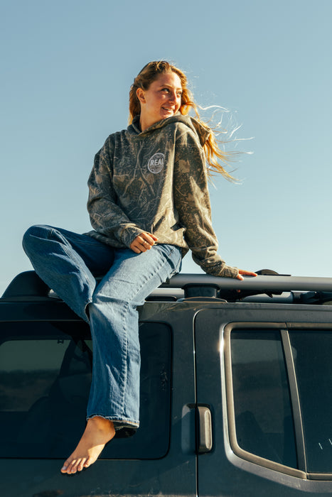 REAL Outer Banks Map Hooded Sweatshirt-Desert Camo