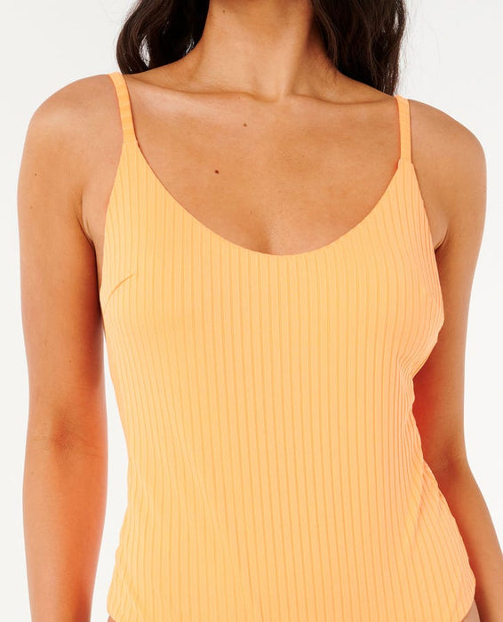 Rip Curl Premium Surf Cheeky One Piece-Electric Peach