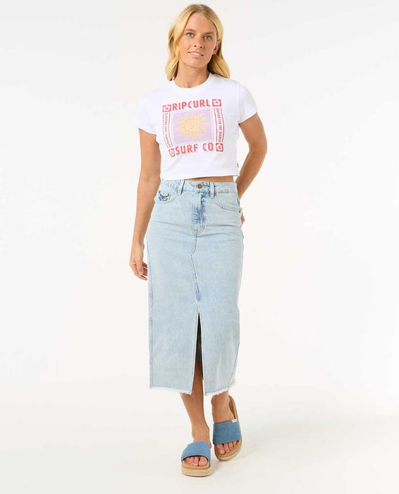 Rip Curl Cala Fitted Tee-White