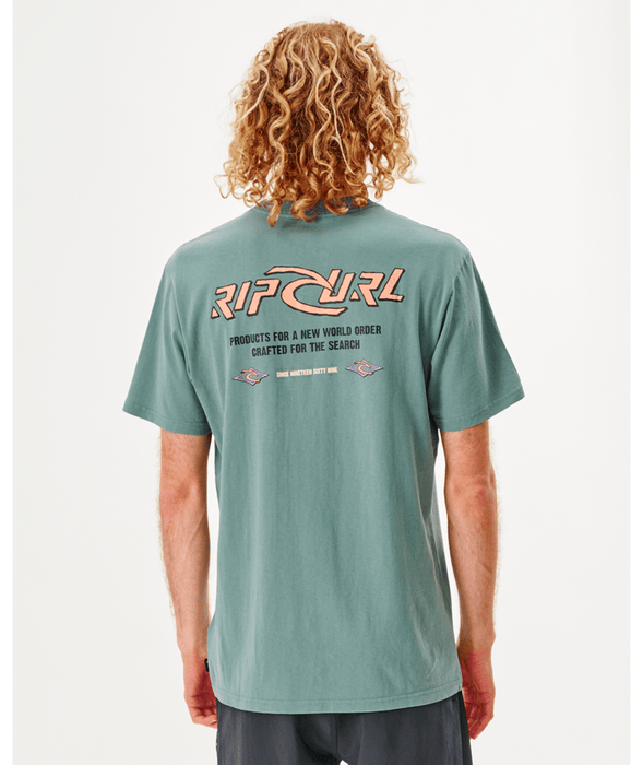 Rip Curl Quest Tee-Blue Stone