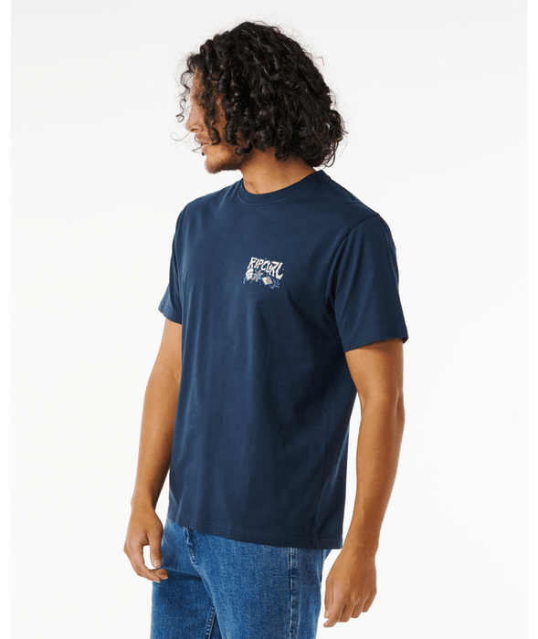 Rip Curl Pushin Daisies Tee-Dark Navy