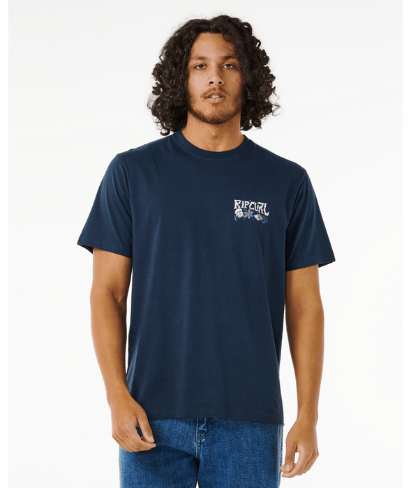 Rip Curl Pushin Daisies Tee-Dark Navy