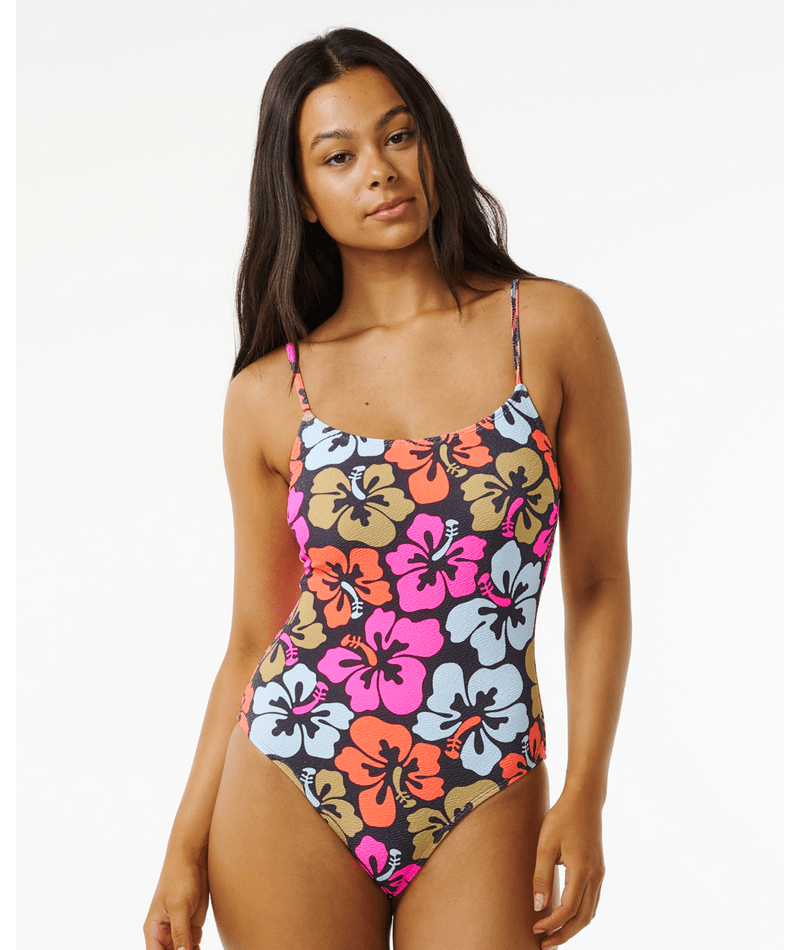 Rip Curl Hibiscus Heat Cheeky One Piece-Multi — REAL Watersports