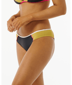 Rip Curl Hibiscus Heat Splice Cheeky Bottom-Washed Black