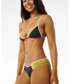 Rip Curl Hibiscus Heat Splice Cheeky Bottom-Washed Black