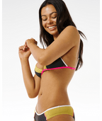 Rip Curl Hibiscus Heat Splice Cheeky Bottom-Washed Black