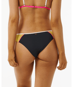 Rip Curl Hibiscus Heat Splice Cheeky Bottom-Washed Black