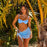 Kulani Kinis Shirred Ditz Underwire Top-Lemon Bloom
