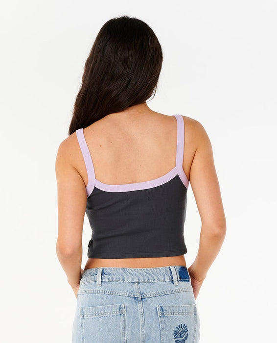 Rip Curl Cala Nights Baby Tank-Washed Black