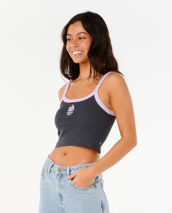 Rip Curl Cala Nights Baby Tank-Washed Black