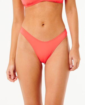 Rip Curl Classic Surf Hi Leg Skimpy Bottom-Electric Red