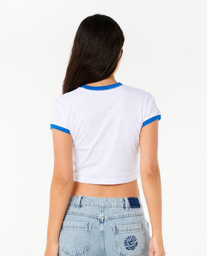 Rip Curl Neon Isles Baby Tee-Optical White