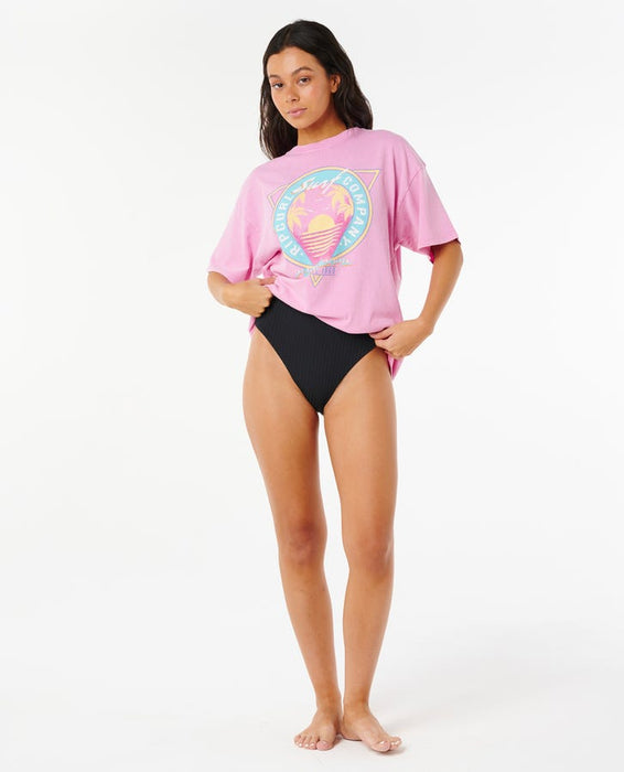 Rip Curl Es Vedra Heritage Tee-Pink