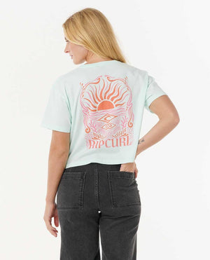 Rip Curl Sunrise Crop Tee-Mint