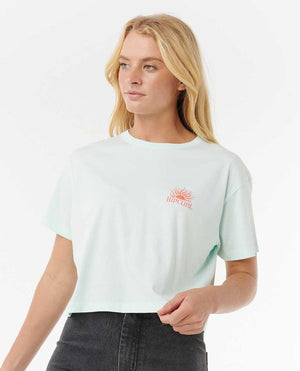 Rip Curl Sunrise Crop Tee-Mint