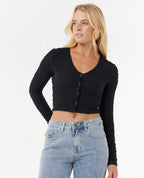 Rip Curl Sunset Luau Texture Tee-Black