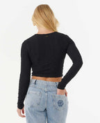 Rip Curl Sunset Luau Texture Tee-Black
