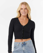 Rip Curl Sunset Luau Texture Tee-Black