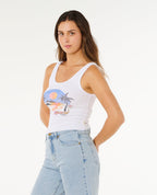 Rip Curl Hotel Malibu Tank-Optical White