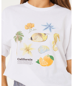 Rip Curl Poolside Heritage Tee-Optical White
