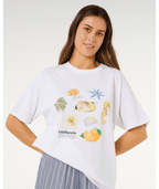 Rip Curl Poolside Heritage Tee-Optical White