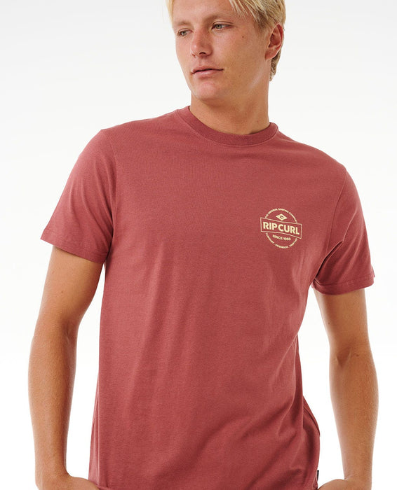 Rip Curl Staple Tee-Apple Butter